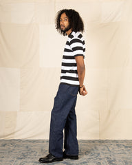 The Real McCoy's Buco Stripe Tee S/S - White/Black - Standard & Strange