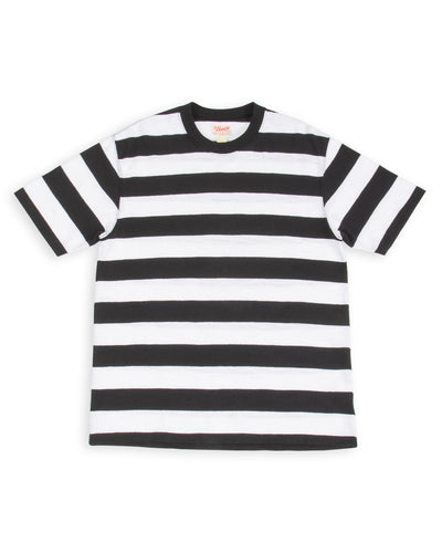 The Real McCoy's Buco Stripe Tee S/S - White - Standard & Strange