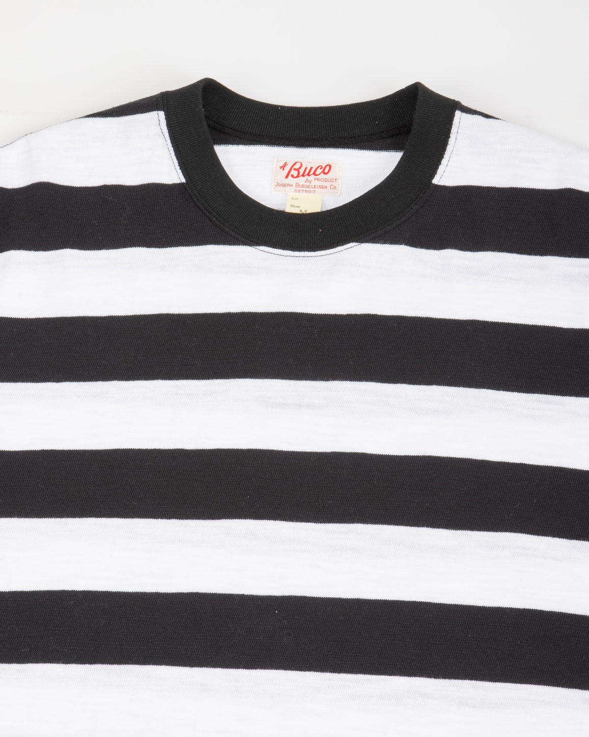 The Real McCoy's Buco Stripe Tee S/S - White - Standard & Strange