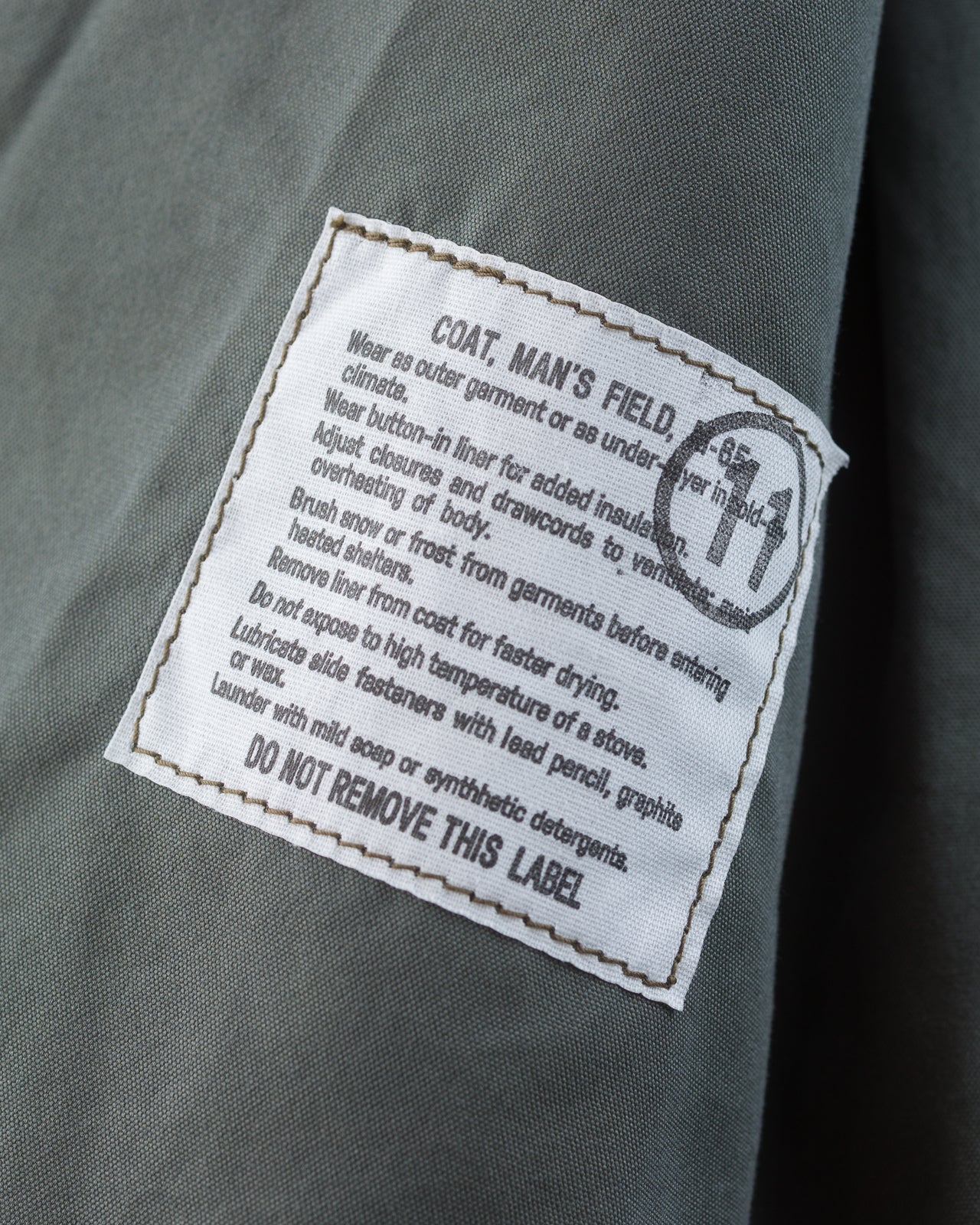 The Real McCoy's Coat, Man's, Field, M-65 - Standard & Strange