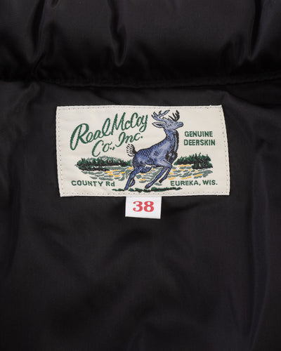 The Real McCoy's Deerskin Down Jacket - Black - Standard & Strange