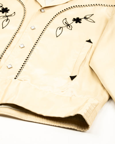 The Real McCoy's Embroidered Rayon Western Jacket - Ecru - Standard & Strange