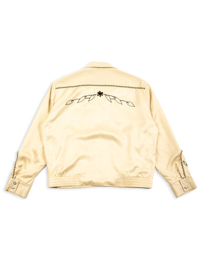 The Real McCoy's Embroidered Rayon Western Jacket - Ecru - Standard & Strange