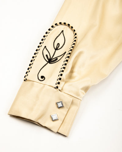 The Real McCoy's Embroidered Rayon Western Jacket - Ecru - Standard & Strange