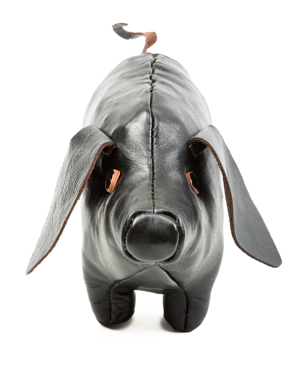 The Real McCoy's Handcrafted Horsehide Pig - Black – Standard