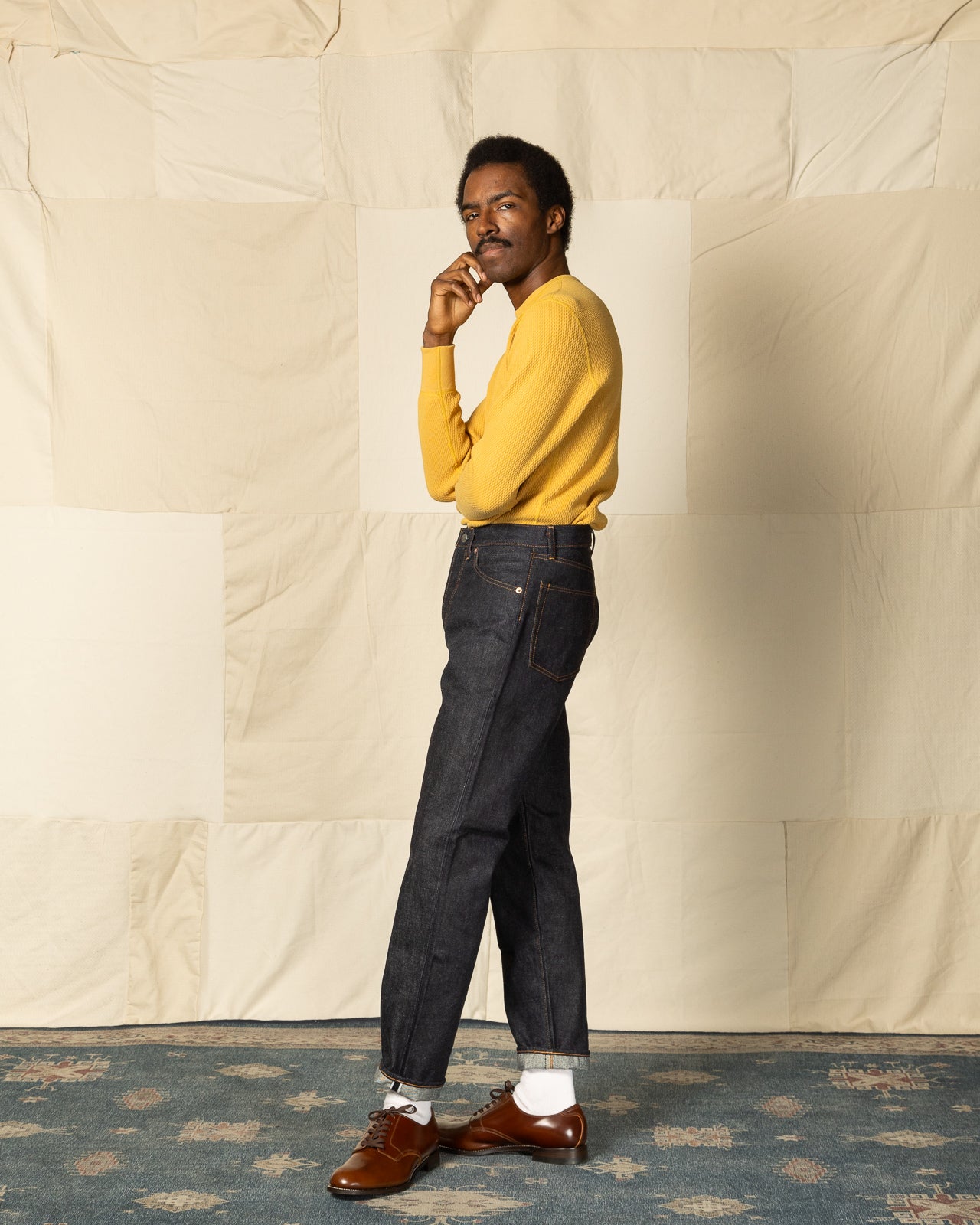 The Real McCoy's Honeycomb Thermal Shirt - Corn - Standard & Strange