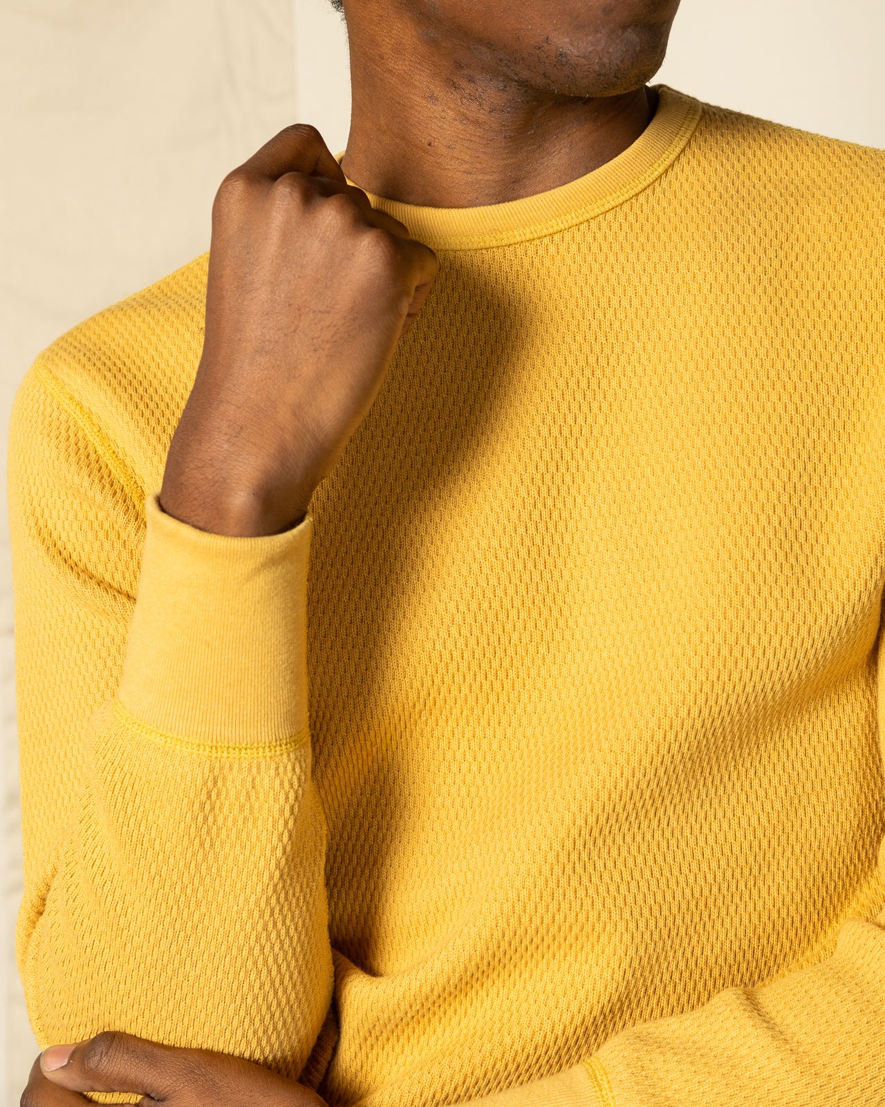 The Real McCoy's Honeycomb Thermal Shirt - Corn - Standard & Strange