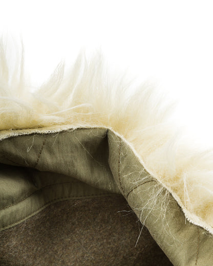 The Real McCoy's Hood, Winter, w/Synthetic Fur Ruff - Olive - Standard & Strange