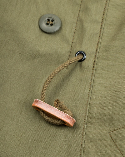 The Real McCoy's Hood, Winter, w/Synthetic Fur Ruff - Olive - Standard & Strange