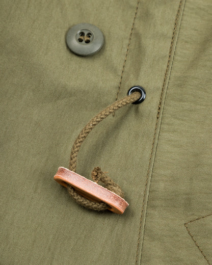 The Real McCoy's Hood, Winter, w/Synthetic Fur Ruff - Olive - Standard & Strange