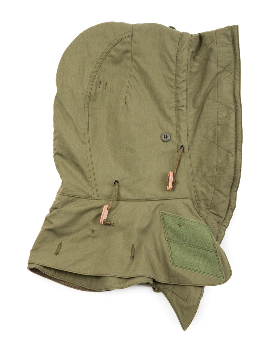 The Real McCoy's Hood, Winter, w/Synthetic Fur Ruff - Olive - Standard & Strange