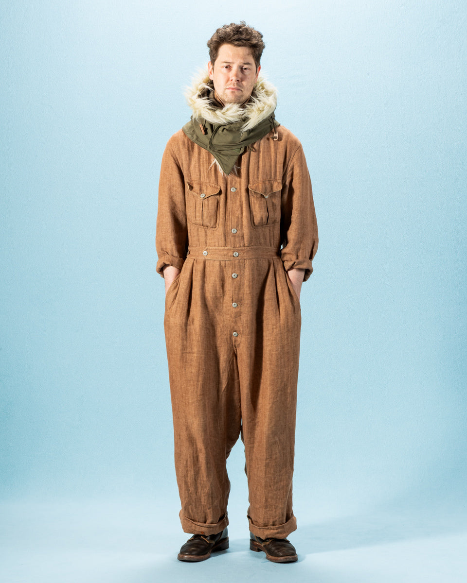 The Real McCoy's Hood, Winter, w/Synthetic Fur Ruff - Olive - Standard & Strange