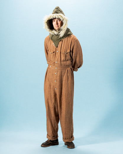 The Real McCoy's Hood, Winter, w/Synthetic Fur Ruff - Olive - Standard & Strange