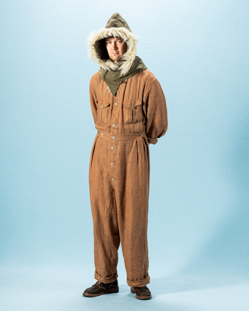 The Real McCoy's Hood, Winter, w/Synthetic Fur Ruff - Olive - Standard & Strange