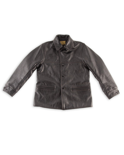 The Real McCoy's Horsehide Car Coat - D. Black - Standard & Strange