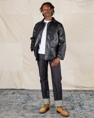 The Real McCoy's Horsehide Car Coat - D. Black - Standard & Strange