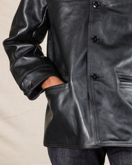 The Real McCoy's Horsehide Car Coat - D. Black - Standard & Strange