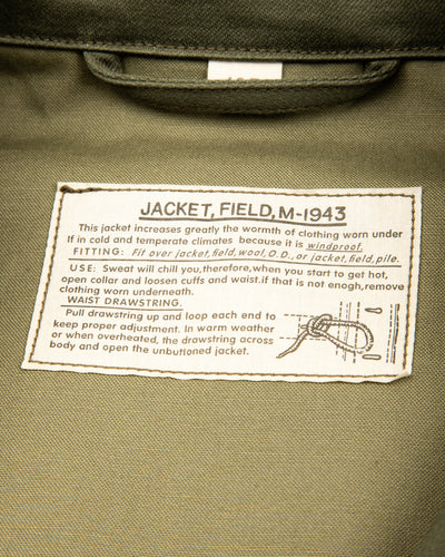 The Real McCoy's Jackets, Field, M-1943 / 370-E - Olive - Standard & Strange