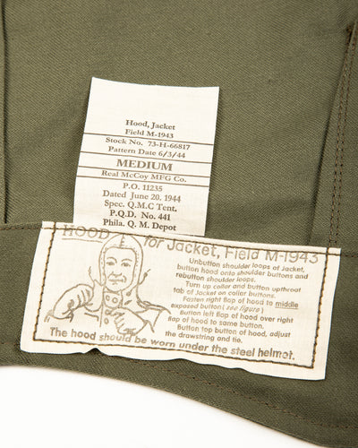 The Real McCoy's Jackets, Field, M-1943 / 370-E - Olive - Standard & Strange