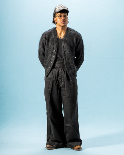 The Real McCoy's Joe McCoy Mohair Cardigan - Black - Standard & Strange