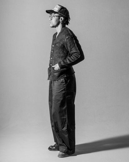 The Real McCoy's Joe McCoy Mohair Cardigan - Black - Standard & Strange