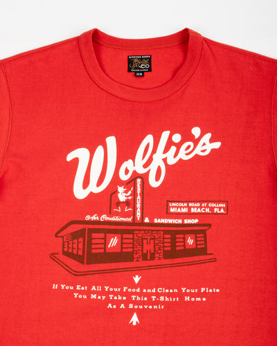 Joe McCoy Tee / Where Else But... Wolfie's - Cherry