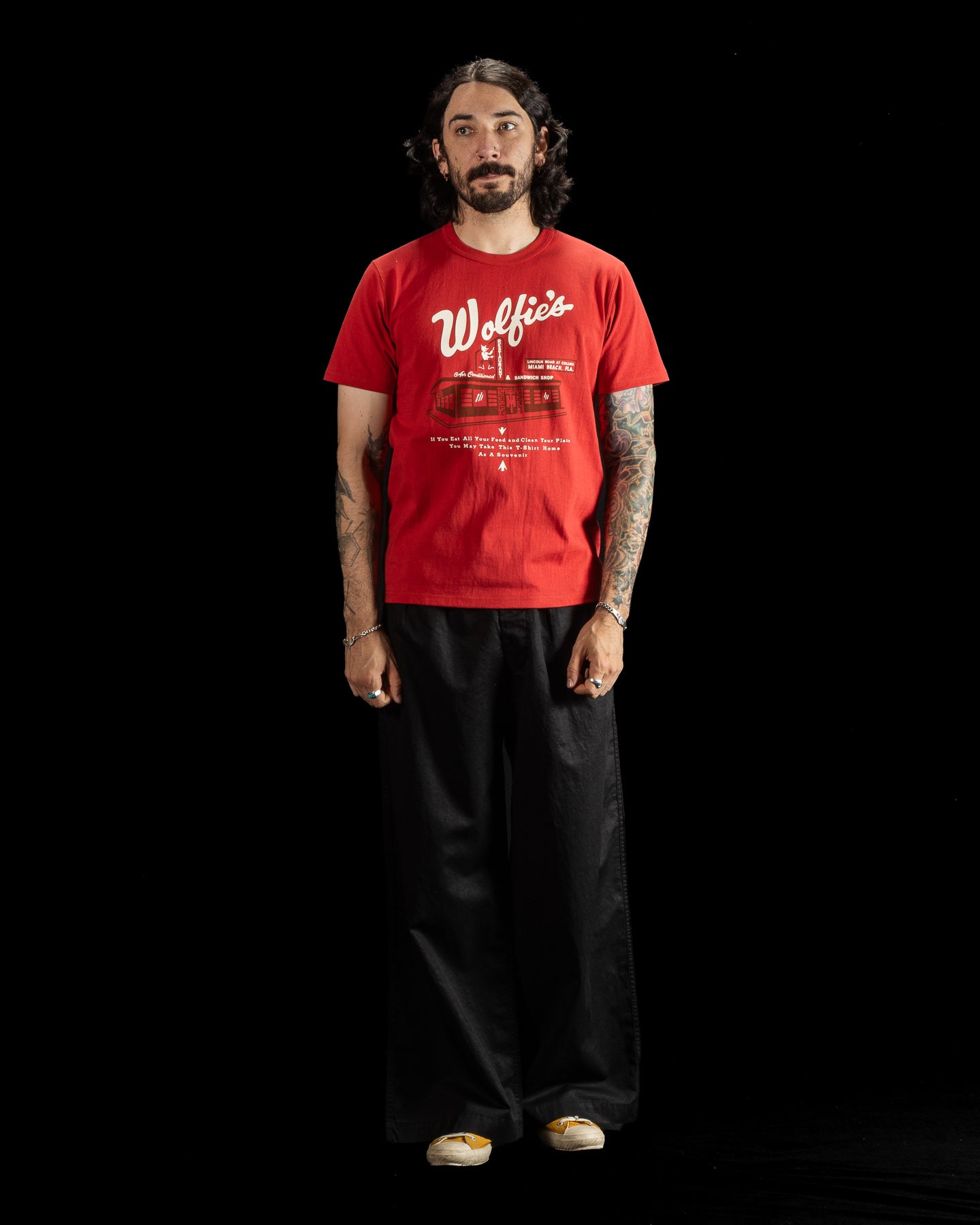 Joe McCoy Tee / Where Else But... Wolfie's - Cherry