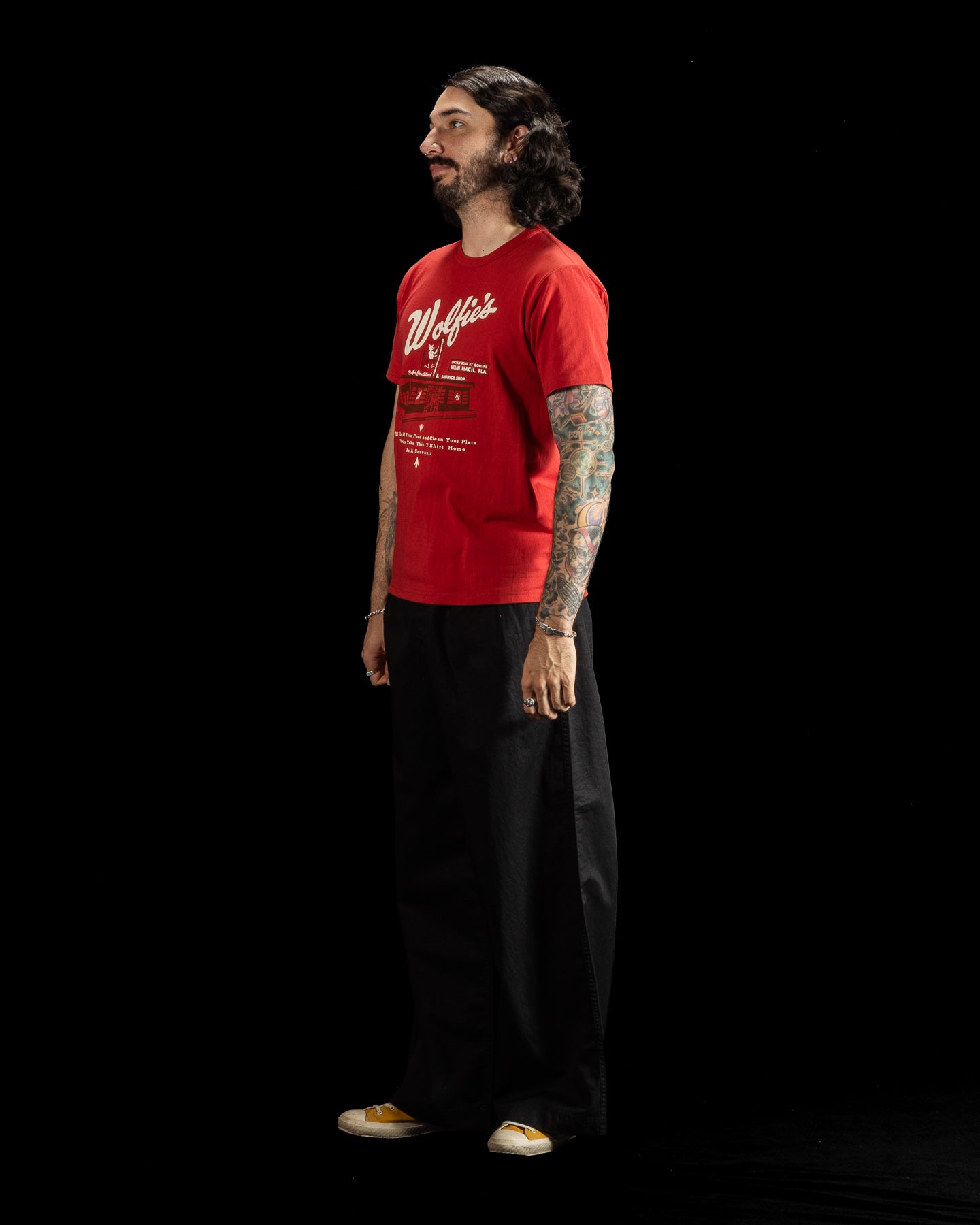 Joe McCoy Tee / Where Else But... Wolfie's - Cherry