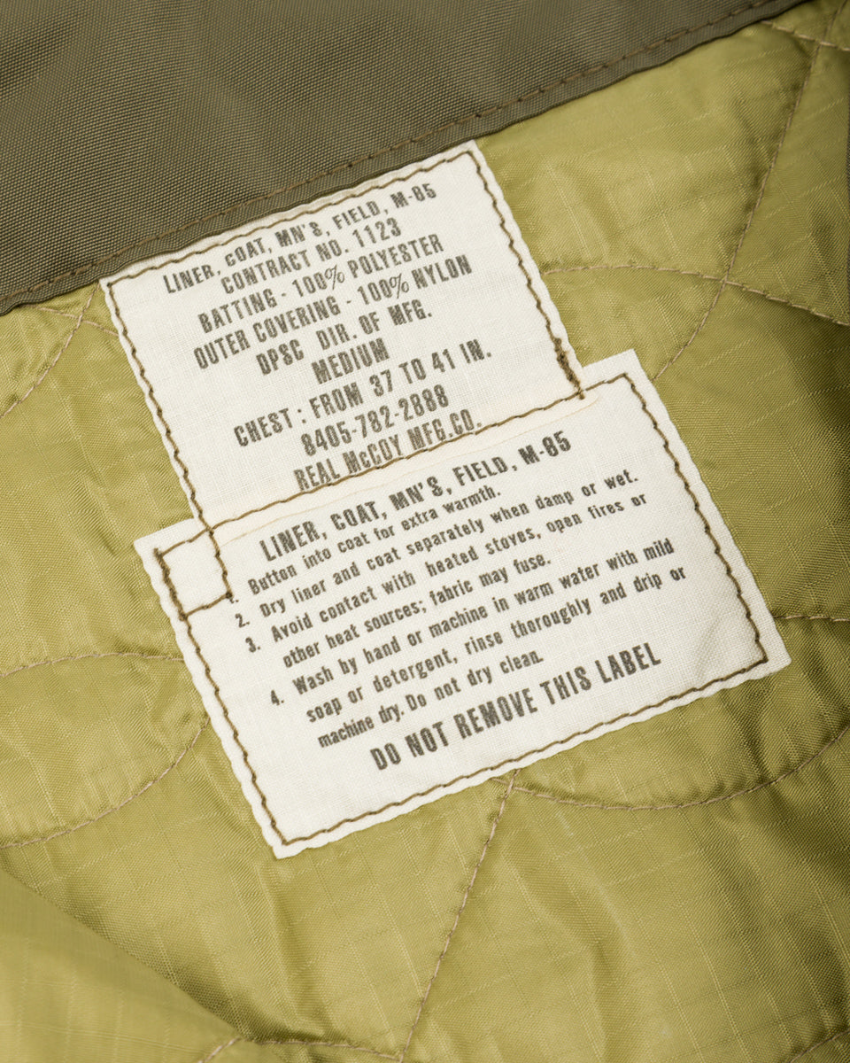 The Real McCoy's Liner, Coat, Man's Field, M-65 - Standard & Strange