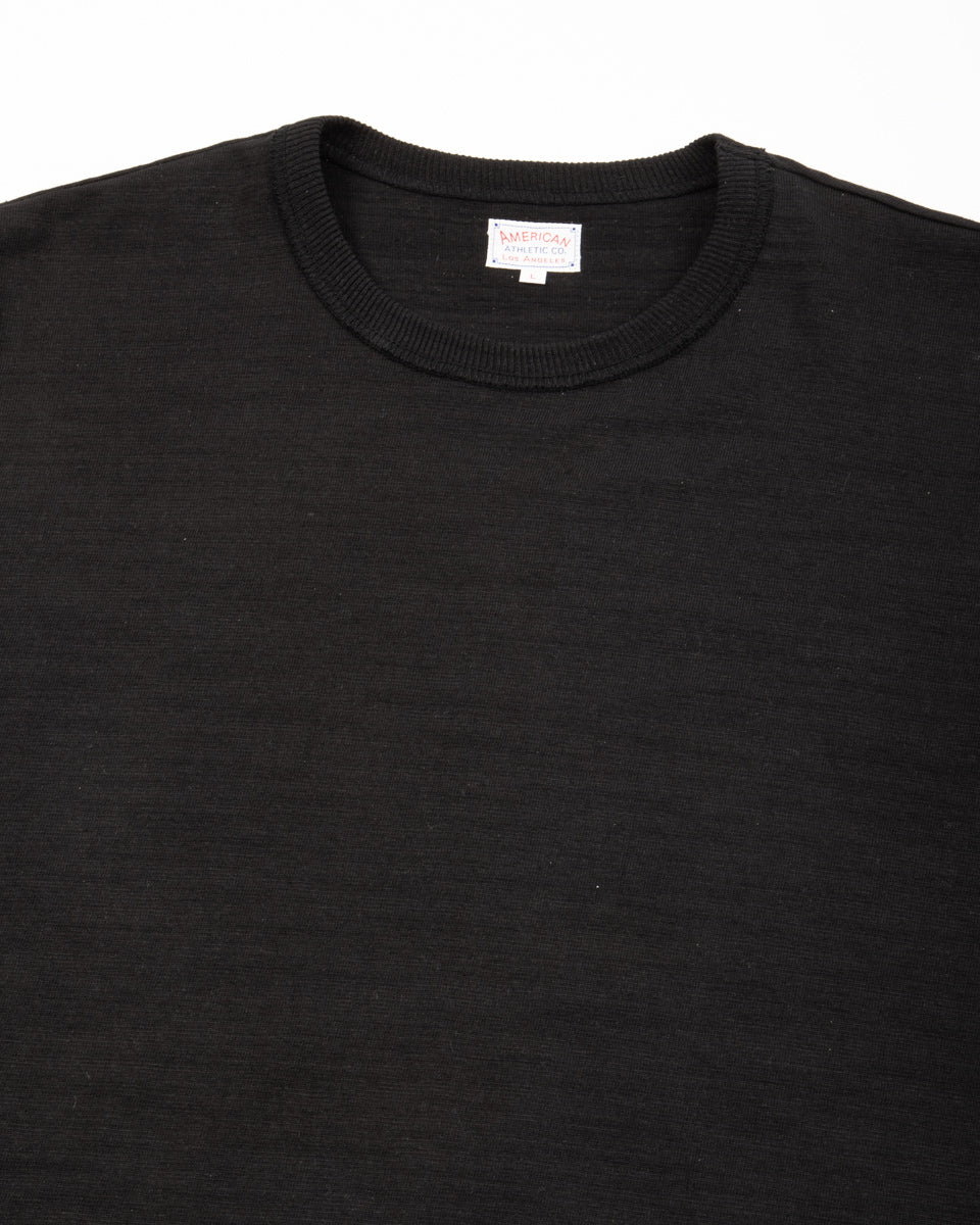 The Real McCoy's Loopwheeled Athletic Tee - Black - Standard & Strange