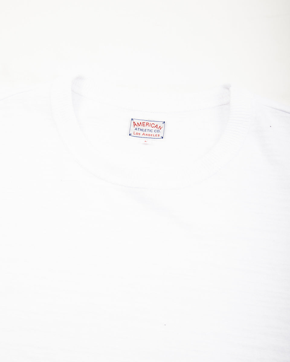 The Real McCoy's Loopwheeled Athletic Tee - White MC19010