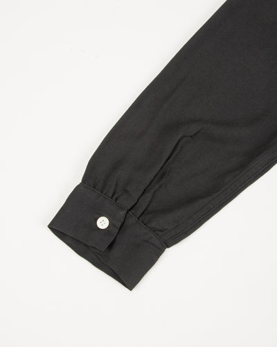 The Real McCoy's Open Collar Rayon Shirt - Black - Standard & Strange