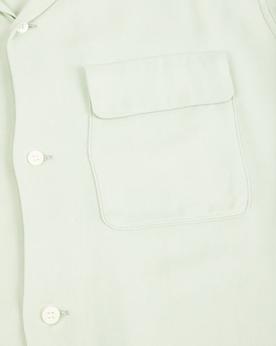 The Real McCoy's Open Collar Rayon Shirt - Mint - Standard & Strange