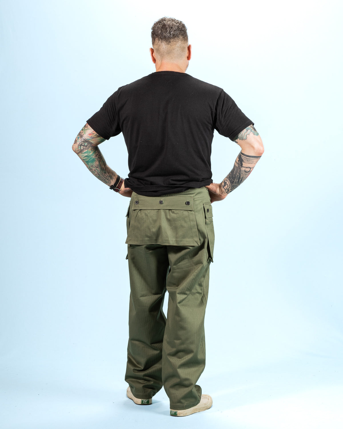The Real McCoy's P-44 Utility Trousers - Sage Green - Standard & Strange