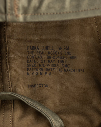 The Real McCoy's PARKA-SHELL, M-1951 (Model 220) - Standard & Strange