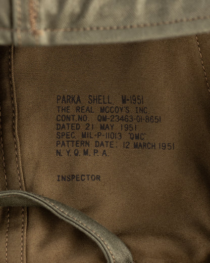 The Real McCoy's PARKA-SHELL, M-1951 (Model 220) - Standard & Strange