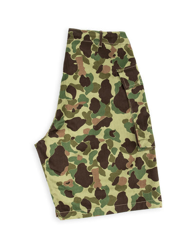 The Real McCoy's Reversible Frogskin Camouflage Shorts - Green - Standard & Strange