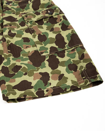 The Real McCoy's Reversible Frogskin Camouflage Shorts - Green - Standard & Strange