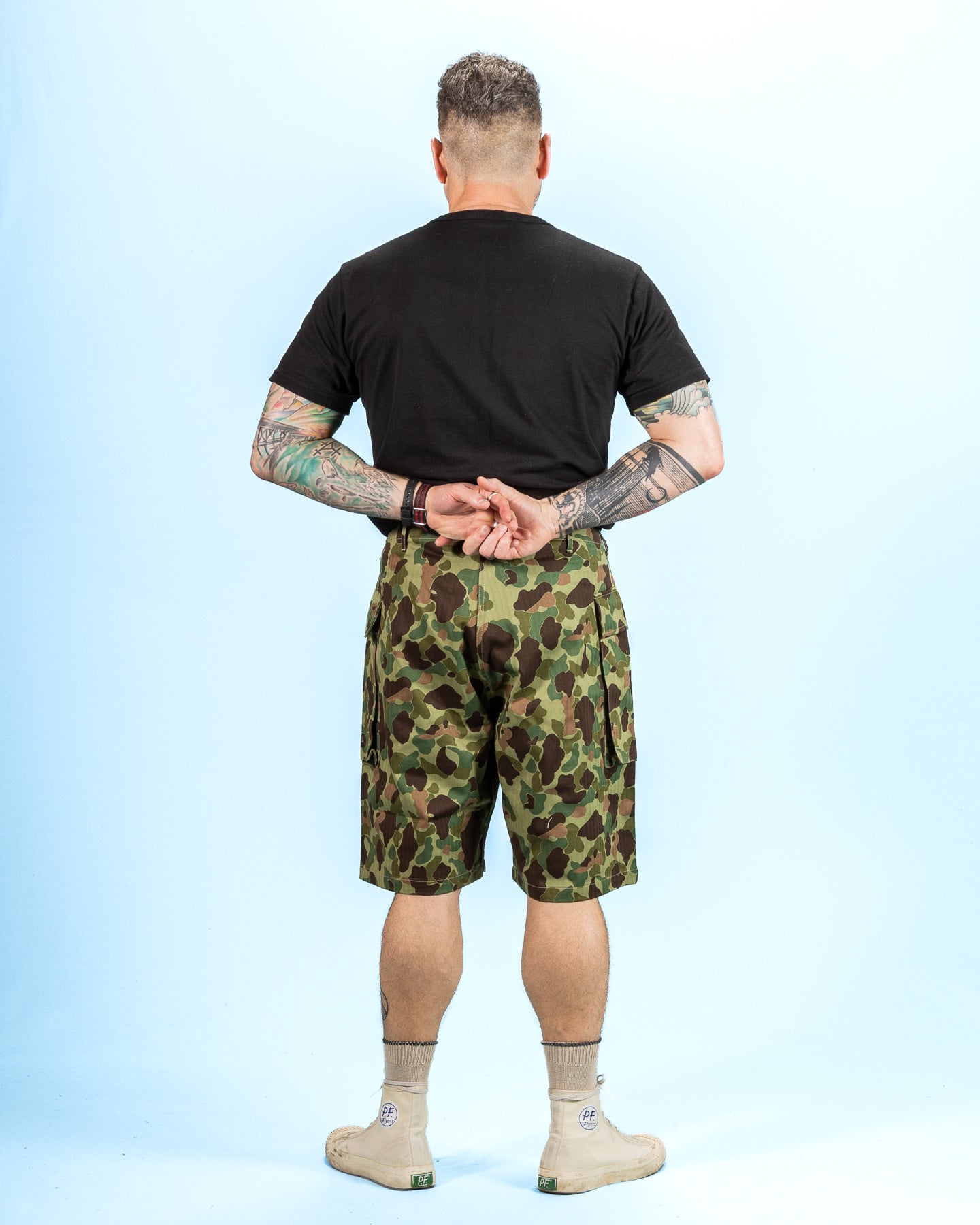 Reversible Frogskin Camouflage Shorts - Green – Standard & Strange