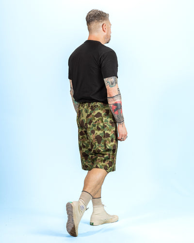 The Real McCoy's Reversible Frogskin Camouflage Shorts - Green - Standard & Strange