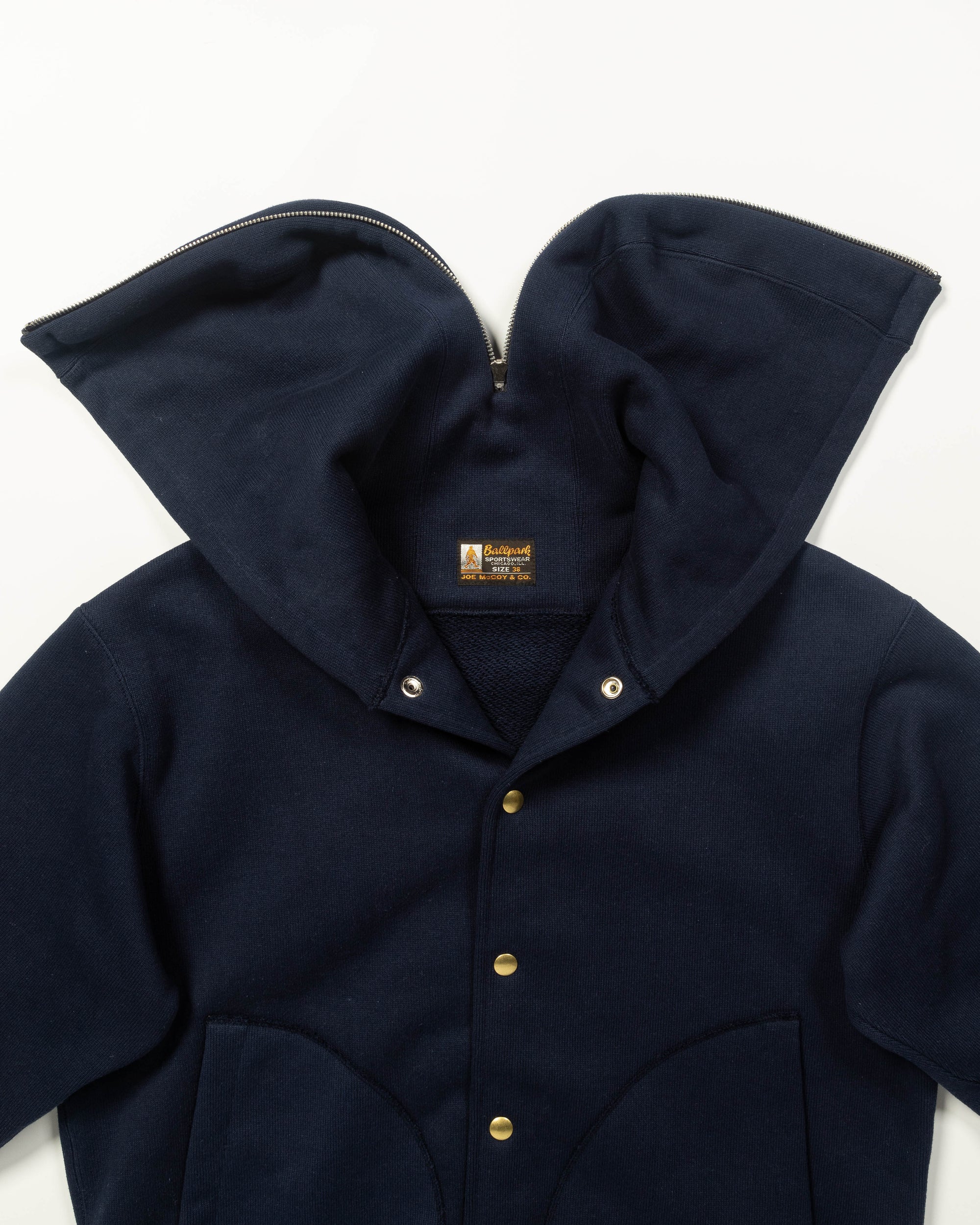 Snap Hoodie Hooded Sweatshirt With Magnet Snaps and Zipper 