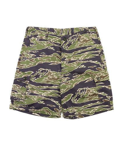 The Real McCoy's Tiger Camouflage Civilian Shorts - Late War Green - Standard & Strange