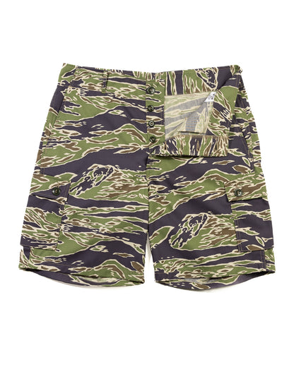 The Real McCoy's Tiger Camouflage Civilian Shorts - Late War Green - Standard & Strange
