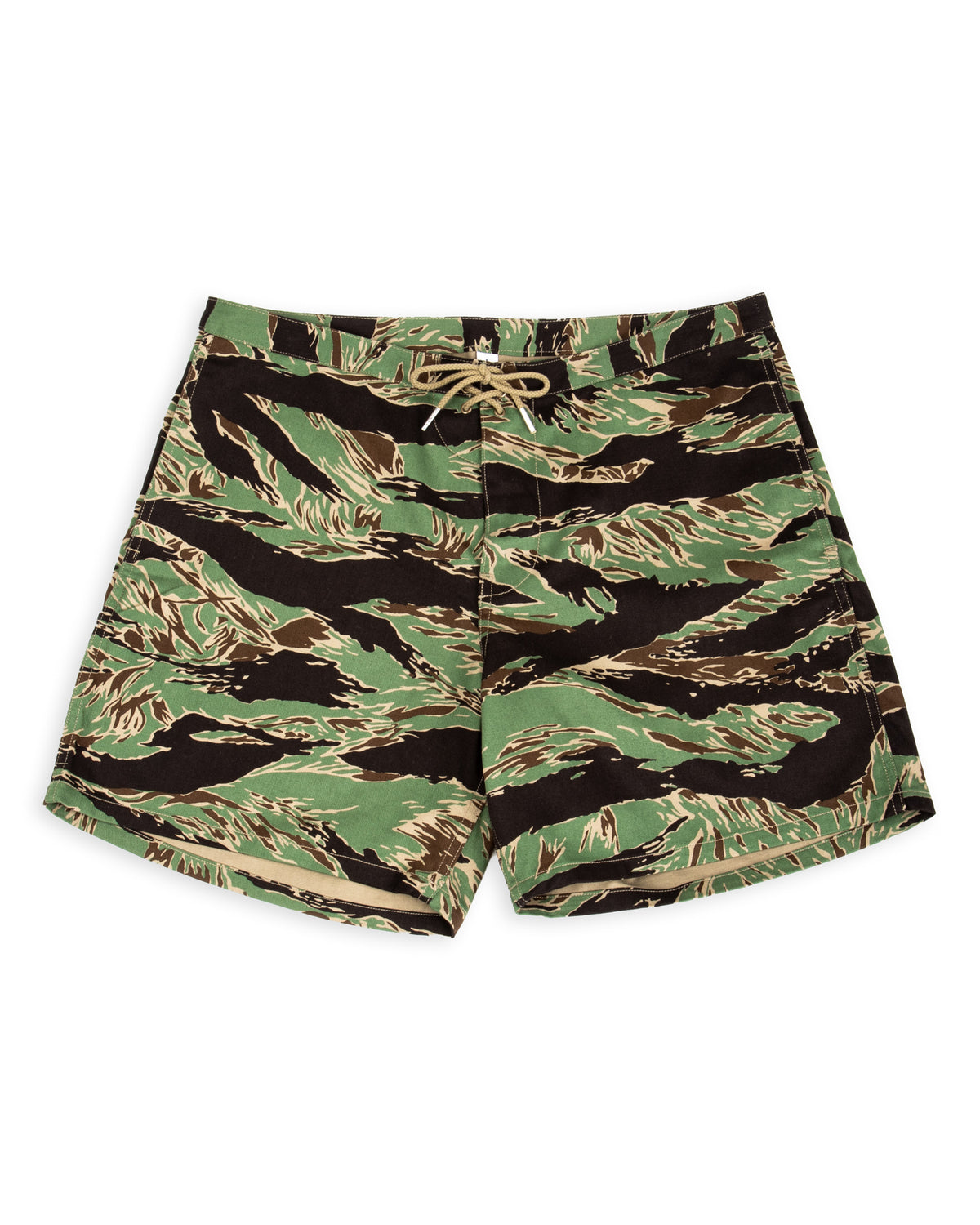 The Real McCoy's Tiger Camouflage Swim Shorts / John Wayne - Green - Standard & Strange