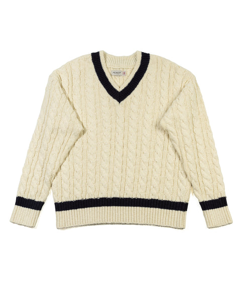 The Real McCoy's Tilden Knit Sweater - Milk - Standard & Strange