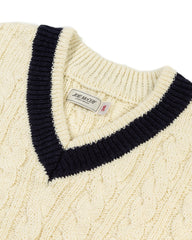 The Real McCoy's Tilden Knit Sweater - Milk - Standard & Strange