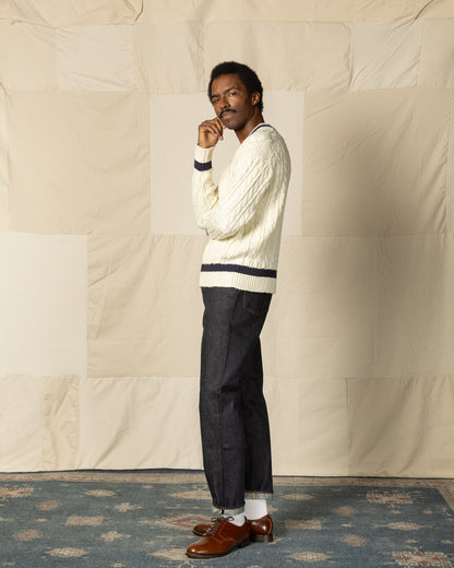 The Real McCoy's Tilden Knit Sweater - Milk - Standard & Strange