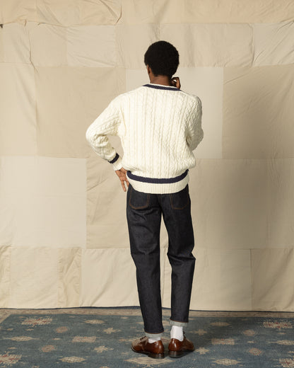 The Real McCoy's Tilden Knit Sweater - Milk - Standard & Strange