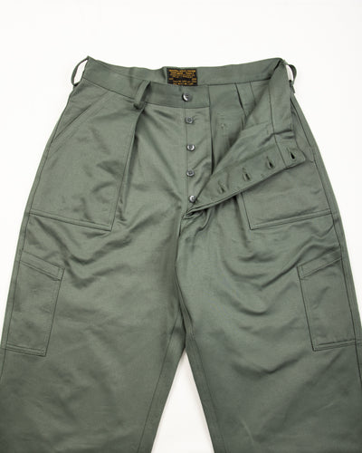 The Real McCoy's Trousers, Utility, Cotton / USAF - Sage Green - Standard & Strange