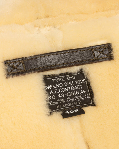 The Real McCoy's Type B-6 Real McCoy MFG. CO. - Seal Brown - Standard & Strange